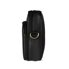Load image into Gallery viewer, Nollia PU North-South Crossbody Bag with Patterned Webbing Strap
