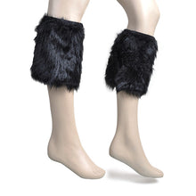 Load image into Gallery viewer, Faux Fur Winter Leg Warmers – One Size Fits All
