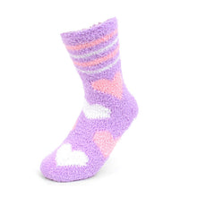 Load image into Gallery viewer, Nollia Women’s Heart Pattern Fuzzy Socks – 3 Pair Assorted Set
