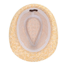 Load image into Gallery viewer, Westend Spring/Summer Twill Weave Trilby Fedora with Tinsel Strips &amp; Black Band
