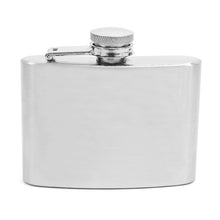 Load image into Gallery viewer, Umo Lorenzo 12pc Prepack Boxed Silver Tone Flask &amp; Keychain Gift Set – 4oz Stainless Steel
