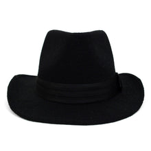 Load image into Gallery viewer, Westend Fall/Winter Wide Brim Trilby Fedora Hat with Black Band Trim
