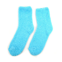 Load image into Gallery viewer, Nollia Women’s Solid Bright Color Warm Fuzzy Socks – 3 Pair Assorted Set
