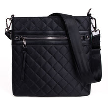 Load image into Gallery viewer, Nollia Ladies Nylon Quilted Large Crossbody Bag – Black Or Pink
