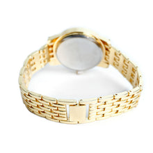 Load image into Gallery viewer, Nollia Gold Tone Ladies Dressy Watch – 35mm Crystal Accent Quartz Bracelet
