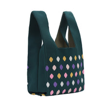 Load image into Gallery viewer, Nollia Multicolor Polka Dot Mini Knit Tote Bag
