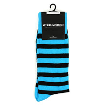 Load image into Gallery viewer, Feraricci Men&#39;s Striped Dress Socks
