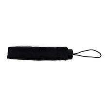 Load image into Gallery viewer, Parquet Black Telescopic Compact Umbrella – Auto-Open, Plastic Handle, 12&quot; Travel Size
