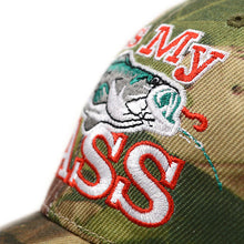 Load image into Gallery viewer, Parquet "Kiss My Bass" Camo 3D Embroidered Baseball Cap
