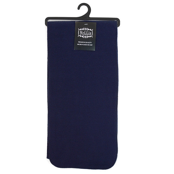 Nollia Unisex Winter Fleece Scarf – Soft & Warm Microfleece Neck Scarf for Cold Weather