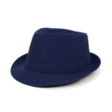 Load image into Gallery viewer, Fall/Winter Light Weight Solid Color Trilby Fedora Hat - H1805047
