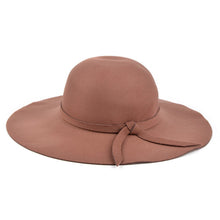 Load image into Gallery viewer, Nollia Women's Polyester Felt Floppy Wide Brim Bowknot Hat
