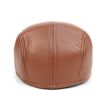 Load image into Gallery viewer, Westend Fall/Winter Traditional PU Leather Ivy Hat – Classic 6-Panel Cap
