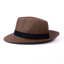 Load image into Gallery viewer, Westend Men's S/S Wide Brim Black Banded Trilby Fashion Fedora Hat
