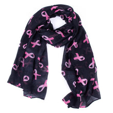 Load image into Gallery viewer, Nollia Ladies Breast Cancer Awareness Ribbon Scarf
