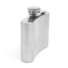 Load image into Gallery viewer, Umo Lorenzo 12pc Prepack Boxed Silver Tone Flask &amp; Keychain Gift Set – 4oz Stainless Steel
