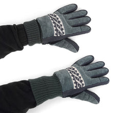 Load image into Gallery viewer, Westend Men&#39;s Genuine Leather Non-Slip Grip Winter Gloves with Soft Acrylic Lining
