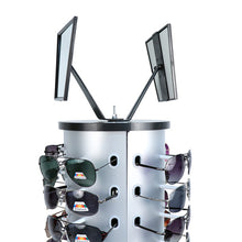 Load image into Gallery viewer, Countertop Rotating Sunglasses Display Rack with 36 Sunglasses &amp; Dual Mirrors
