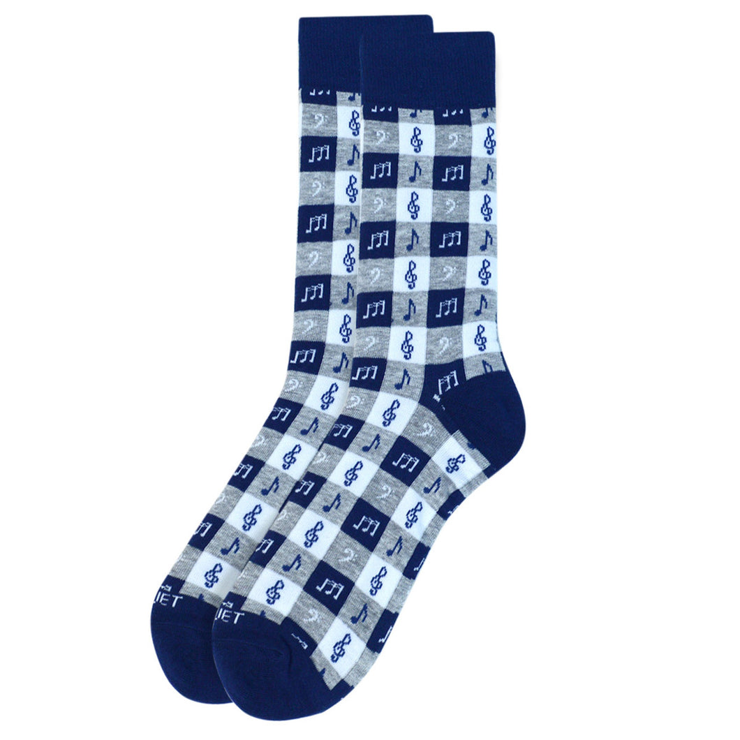 Men's Music Note Premium Collection Novelty Socks