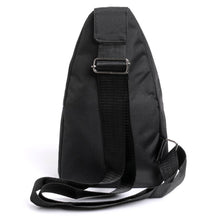 Load image into Gallery viewer, Canvas Crossbody Sling Bag with Headphone Jack – Durable &amp; Stylish
