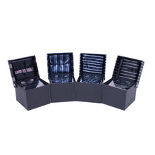 Load image into Gallery viewer, Clericci 12-Piece ASSORTED Spring/Summer Striped Tie, Hanky &amp; Cufflink Gift Box Set
