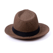Load image into Gallery viewer, Westend Men's S/S Wide Brim Black Banded Trilby Fashion Fedora Hat
