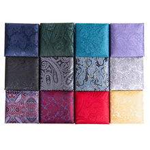 Load image into Gallery viewer, Clericci 12pc Fall/Winter Paisley Tie, Hanky &amp; Cufflink Boxed Set
