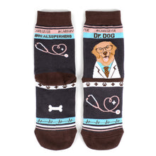 Load image into Gallery viewer, Parquet Health Care Heroes - Dr. Dog Ultra Premium Novelty Socks (Unisex)
