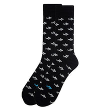Load image into Gallery viewer, Parquet Men’s Shark Pattern Crew Socks
