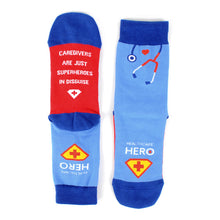 Load image into Gallery viewer, Parquet Health Care Heroes – Superheroes Ultra Premium Socks (Unisex)
