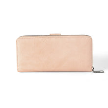 Load image into Gallery viewer, Nollia Ladies Classy Vegan Leather Long Tab Wallet – Black or Mauve
