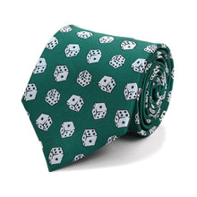 Load image into Gallery viewer, Parquet Dice Pattern Novelty Tie
