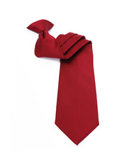 Load image into Gallery viewer, Umo Lorenzo Poly Solid Clip-On Tie – 19" Long, 9 Color Options, Pre-Tied Microfiber
