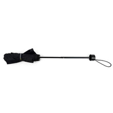 Load image into Gallery viewer, Parquet Black Telescopic Compact Umbrella – Auto-Open, Plastic Handle, 12&quot; Travel Size
