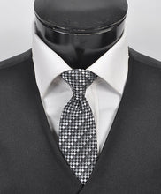 Load image into Gallery viewer, Umo Lorenzo Boy&#39;s Geometric Microfiber Woven Clip-On Ties – Gold, Red, Silver, Pink
