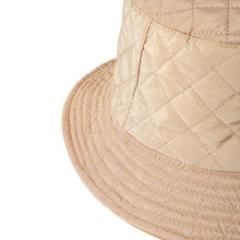 Load image into Gallery viewer, Nollia Ladies Fall/Winter Reversible Quilted &amp; Suede Bucket Hat – 2-in-1 Cozy Style
