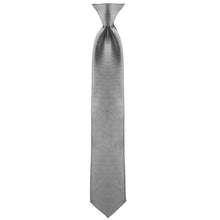 Load image into Gallery viewer, Umo Lorenzo Poly Solid Clip-On Tie – 19" Long, 9 Color Options, Pre-Tied Microfiber
