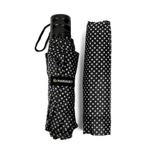 Load image into Gallery viewer, Parquet Polka Dot Telescopic Hand-Open Compact Umbrella – 12" Compact, 5 Color Options
