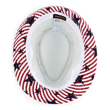 Load image into Gallery viewer, Westend Spring/Summer USA Stars &amp; Stripes American Flag Trilby Fedora Hat
