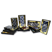 Load image into Gallery viewer, Umo Lorenzo 12pc Assorted Boxed Tie, Cufflink, Tie Bar &amp; Hanky Set
