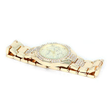 Load image into Gallery viewer, Nollia Gold Tone Ladies Dressy Watch – 38mm Quartz Fashion Watch with Crystal Bezel
