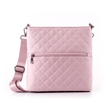 Load image into Gallery viewer, Nollia Ladies Nylon Quilted Large Crossbody Bag – Black Or Pink
