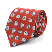 Load image into Gallery viewer, Parquet Dice Pattern Novelty Tie
