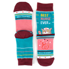 Load image into Gallery viewer, Parquet Health Care Heroes – Best Nurse Ultra Premium Socks (Unisex)
