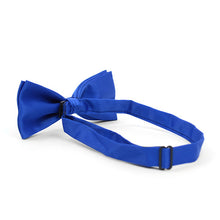 Load image into Gallery viewer, Umo Lorenzo Big &amp; Tall Poly Satin Bow Tie &amp; Hanky Set – 17 Colors
