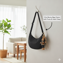 Load image into Gallery viewer, Chic Bunny Bag Charm with Purse &amp; Heart Clasp
