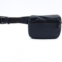 Load image into Gallery viewer, Black Westend unisex small fanny pack front view strap
