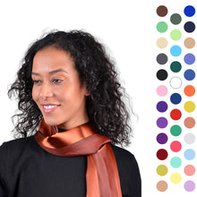 Load image into Gallery viewer, Solid Polyester Satin Scarf
