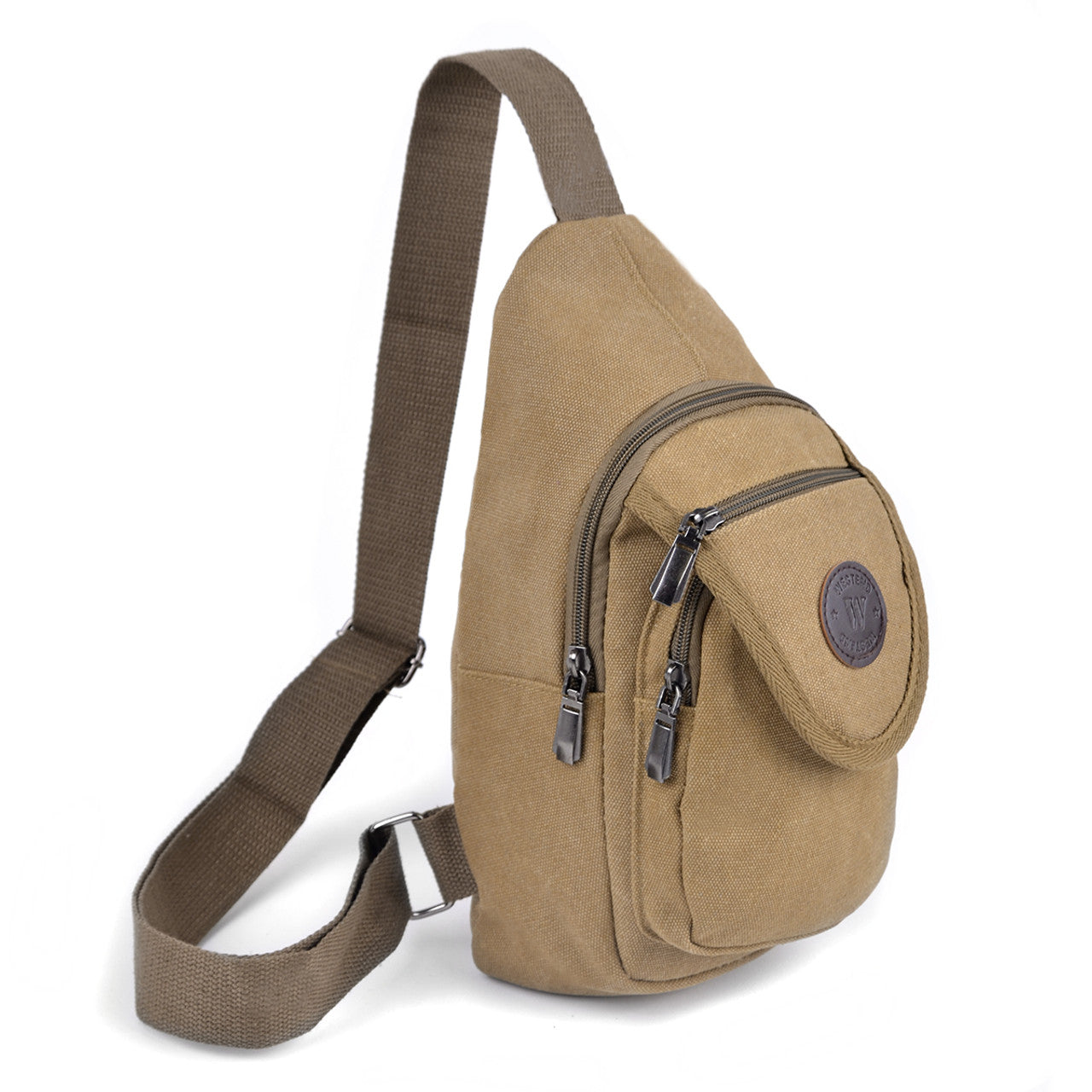 Crossbody Canvas Sling Bag Backpack with Adjustable Strap