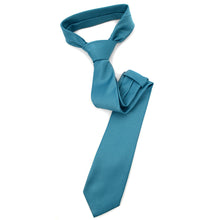 Load image into Gallery viewer, Umo Lorenzo Poly Satin Solid 2.75" Slim Tie
